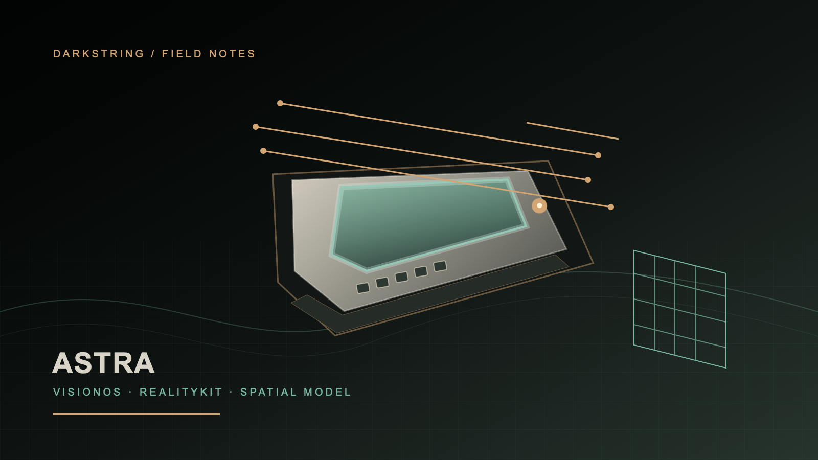 Astra YVR 600C visionOS 与 RealityKit 开发教程概念封面