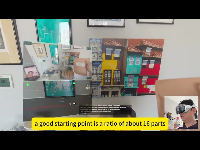 Gunner's Gemini 3.1 Flash Live demo thumbnail: a Vision Pro window shows a room, with the author wearing the headset in an inset